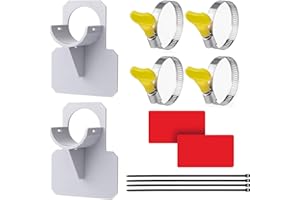 STOOKI 2 pcs Soportes para Tubos de Piscina Accesorios Piscinas Desmontables Soporte para Manguera de Piscina Compatible Con Accesorios para Manguera de Piscina Intex y Bestway (Gris)