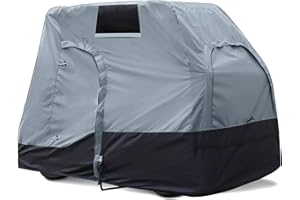 Explore Land 600D wasserdichte Golfwagen-Abdeckung, universell passend für die meisten Marken 2/4/6 Passagier-Golfwagen (3 Größen Option)