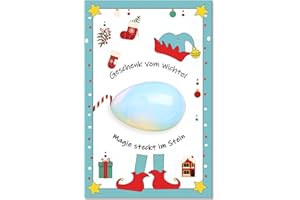 GEVECORI Wichtel Geschenk und Wichtel Zubehör Weihnachten - Magischem Glücksstein, Wichtel Geschenke Kinder mit Karte & Geschenkbox, Glücksbringer Für Jungen Mädchen