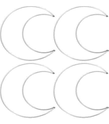 KALIONE 20 anelli in metallo da 5 cm per artigianato, cerchi dorati, motivo floreale, macramè, anelli per fai da te, macramè, acchiappasogni (oro, 5 cm