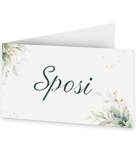 20 Bigliettini Confetti Personalizzati Per Matrimonio Con Nome E Data, Cartoncino Opaco 300g, Fai Da Te, Made In Italy - 4