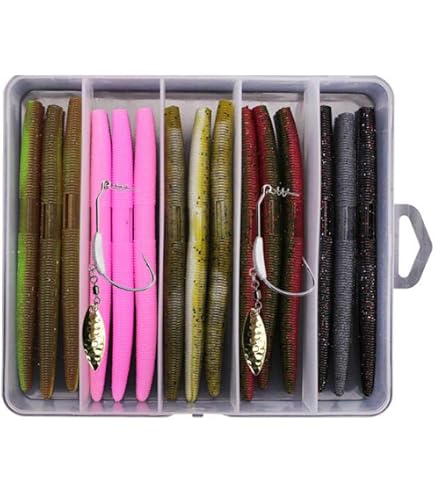 Gefischtter Senko Worms Pesca Soft Plastica Esca Pesca Di Basso