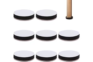 IFUDE 8 Stück Selbstklebende Möbelerhöhung, 6 cm Mit Filz Sockelfuss Tischerhöhung Höhe 1,65 cm Selbstklebend Möbelerhöhung Rund Filz Sofa Fuesse Erhoehen