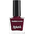 FACES CANADA Ultime Pro Splash Nail Enamel - Garnet 109 (8ml) | Quick Drying | Glossy Finish | Long Lasting | No Chip Formula | High Shine Nail Polish For Women | No Harmful Chemicals