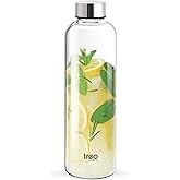 Milton Clarion द्वारा Treo बोरोसिलिकेट कांच की पानी की बोतल, 760ml