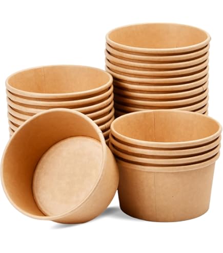 greenbox - Geribbelde beker 400 ml/ 16 oz, 90 mm, bruin, 25 St