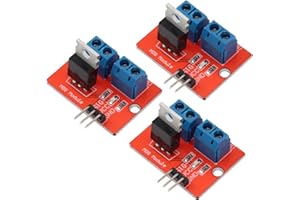 Heevhas Module pilote Mosfet IRF520 Mos-tube Tube à effet de champ Module de lecteur à puce unique Module de carte de circuit imprimé de pilote de sortie PWM Pour Arduino MCU ARM (3 pièces)