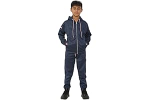 Towelbay Kids Boys Tracksuit Set Long Sleeve Zipper Hoodie Top Bottoms Jogging Joggers Set Sport Gym School Size 3-14 Year