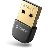 ORICO USB Bluetooth Adapter - Range 30 m, Speed 3Mbps, Bluetooth Dongle 6.0 EDR &amp; BLE, Compatible Windows 8.1/10/11, for Head