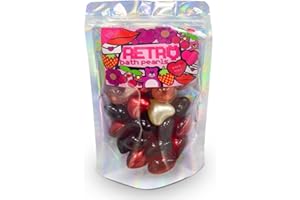BARE BOUTIQUE Retro 90's Bath Pearls Jumbo Bag of 30 - Pink Mix. Mixed Heart and Round Bath Pearls. Strawberry, Cherry, Vanilla, Lychee and Lotus Scented Hearts and Pearls.…