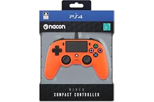 Nacon Wired Compact PlayStation 4 Controller Orange (PS4)