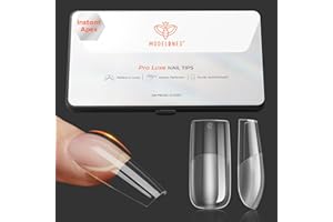 Modelones Tipsy do paznokci, 120 sztuk, zestaw tipsów żelowych, zestaw tipsów żelowych PMMA z żywicy, sztuczne paznokcie do naklejania, DIY, 15 rozmiarów, średnie, kwadratowe