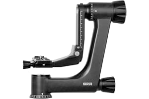 SIRUI PH-30 Gimbal Testa Treppiede Professionale in Fibra di Carbonio, Gimbal Testa Panoramica a 360° con Piastra a Sgancio Rapido Arca-Swiss, per Treppiede e Monopiede, Carico Massimo 25KG
