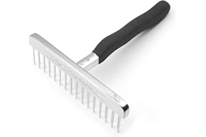 Chris Christensen 31mm Drop N Drag T-Rake for Dogs, Groom Like a Professional, Easily Removes Knots and Tangles