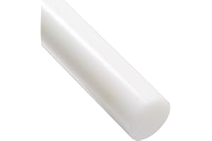 J&A RACING INTERNATIONAL Polyéthylène haute densité en polyéthylène, Translucide Blanc 20 mm de diamètre x 300 mm de long Grade A PE 500