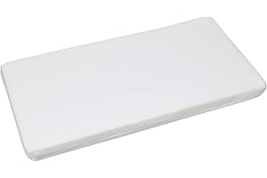 Easy Dort - Matelas couffin bébé 40 x 80 cm - Berceau, nacelle ou lit bébé - Housse en Bambou | Été & Hiver | Double Face | Très Confortable | Fabrication Française 40x80 cm | Blanc