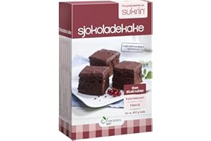 ‎SUKRIN Sukrin Chocolate Cake / Schokoladenkuchen - Backmischung ohne Zucker, mit Erythrit (375g)