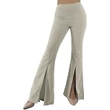 Toocool - Pantaloni Donna Campana Vita Alta Zampa Elefante Spacchi Hot Sexy  Nuovi CJ-2573 [L,Rosa] : Amazon.it: Abbigliamento