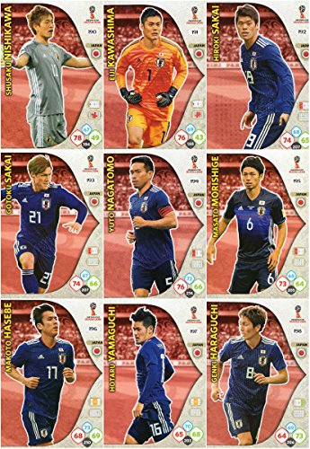 Adrenalyn XL FIFA World Cup 2018 completo 9 Tarjeta Japón equipo Set