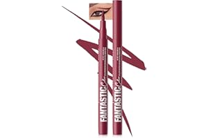 LYSDEFEU Eyeliner Liquide Mat Waterproof, Crayon Eyeliner Coloré, Tient Plus De 24 Heures, Pigmenté Et Longue Tenue, Ne Coule Pas, Ultra-Pigmenté, Sèche Rapidement, Crée Des Lignes Définies - 06 Bordeaux