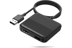 VeloBlast Car TV Mate Convertitore TV per auto per chiavette TV Set-top box Lanciaschermi Console di gioco Adattatore multimediale HDMI per auto con CarPlay cablato dal 2016 Plug & Play