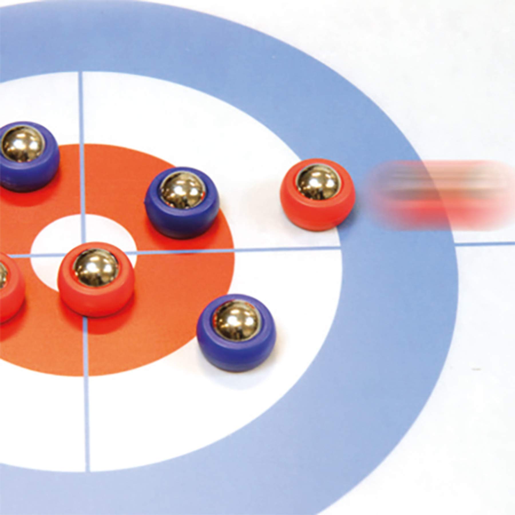 noris 606101717 Curling - Mesa con rizador Enrollable para Mayor diversión Incluso en Movimiento, Superficie de Juego 195 x 38 cm a Partir de 6 años - Imagen 4