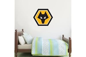 Beautiful Game Wolverhampton Wanderers Football Club Crest Wall Art Sticker Mural (60cm)