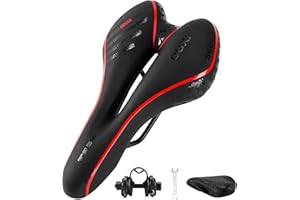 OUXI Gel Bicycle Saddle Comfortable Soft Breathable Cycling Seat Cushion Pad with Ergonomics Design for MTB, Mountain, Road Bike Men and Women