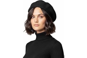 Basic Sense Wool Beret Hat for Women - Classic French Style