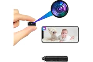 HiKam 4K HD mała kamera, transmisja na żywo, aplikacja na telefon komórkowy, kamera monitorująca, kamera do monitoringu, kamera dla psa, wykrywanie ruchu, widoczność w nocy, alarm na telefon