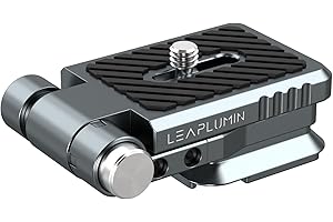 Leaplumin Faltbare L-Bracket für DSLR/Spiegelreflexkameras | Leichtbauweise mit Schnellwechselplatte | Vertikal/Horizontal Umstellung für Sony/Canon/Nikon (YouTube-Videos/Astrofotografie Zubehör) ABC