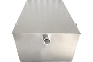 Davlex Stainless steel grease trap, 75 Litre Fat Traps, 18 kilo, Commercial restaurant, cafe, take away