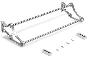 Emuca 7085725 Self Range-chaussures pour armoire Chromé/Peint Aluminium