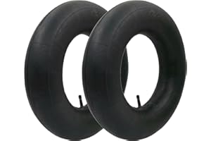 HONGFUFU 2 Pcs 4.00-8" Wheelbarrow Inner Tubes with TR-13 Straight Valve, Heavy Duty Replacement for Wheelbarrows, Mowers, Hand Trucks and More