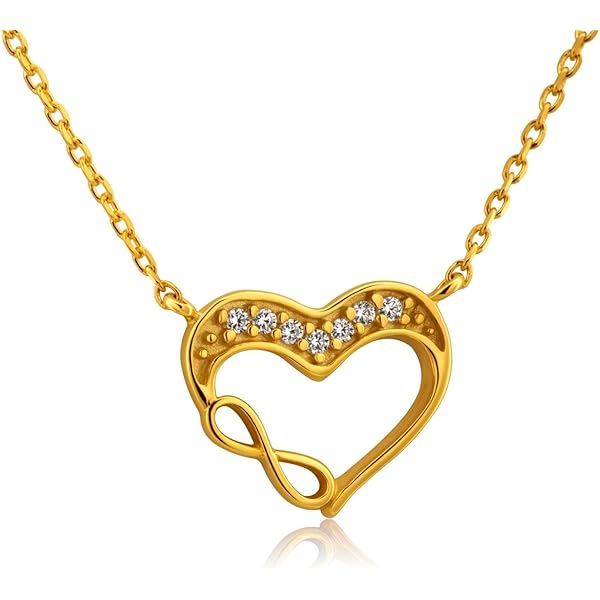 LILLY MARIE Ciondolo A Cuore In Cristallo E Argento Sterling Con Catena