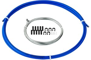 SHENZHENSHISHILILANTIANKEJIYOUXIANGONGSI CNC Bike Shifter Cable，Shifter Cable housing Set for MTB Road Bike，Blue