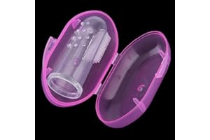 Beaums Infantil del bebé de silicona suave dedo del cepillo de dientes Dientes masajeador de goma con la caja