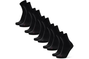 DANISH ENDURANCE Calcetines Deporte Hombre y Mujer de Media Caña, Pack de 3 o 5 - Ropa Deportiva, Padel, Running, Gym, Crossfit