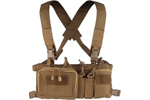 Huenco Gilet tactique d'assaut tactique 500D Molle Multicam avec plusieurs poches