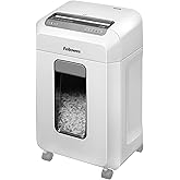 Fellowes Powershred 12MS Paper Shredder 12 Sheets Mini Cut Safety Level DIN P-4 for Small Business and Home Offices, 1-3 User
