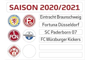 TASSORM Am Ball Com 2. Bundesliga Magnettabelle - Update-Set (Saison 2020-2021)