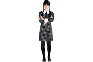 Ciao- Mercoledì Addams vestito costume travestimento bambina ragazza originale Wednesday