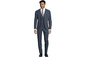 Steffen Klein Męski garnitur biznesowy 3-częściowy trzyczęściowy z kamizelką