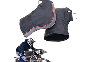 Eayoly Manguitos para Manillar De Moto - Guantes De Invierno para Moto, Manoplas De Invierno para Bicicleta Motocicleta, Guantes Térmicos para Moto, Manoplas Impermeables para Manillar Motocicleta