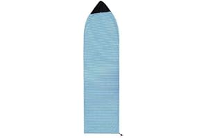 UxradG Housse de protection pour planche de surf, extensible, séchage rapide, accessoires de sports aquatiques (bleu, taille : 180 x 50 cm)