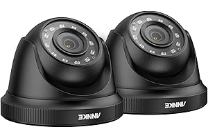 ANNKE 2 Packed 1920TVL 1080P CCTV Cameras, TVI Add-on Home Security Camera for Outdoor Surveillance System, Dome Cam with 100 ft HD Night Vision, Weatherproof Housing, Remote Viewing