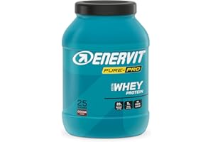 Enervit Pure-Pro 100% Whey Protein Gusto Cacao, Proteine in Polvere Isolate per Massa, 100% Proteine del Siero del Latte, Concentrato con Vitamina B6, Ideale per il Recupero Post Workout, 750 g