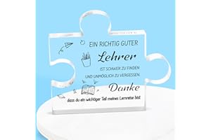 Coldbling Lehrer Geschenk, Lehrertag Geschenk, Abschiedsgeschenk Lehrerin, Geschenk für Lehrerin, Beste Lehrerin Geschenke, Ruhestand Danke Geschenk, Acryl Plakette Gravierte Puzzle