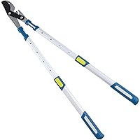 Hoberg Teleskop-Astschere | Handgriffe in 5 Stufen ausziehbar | Antihaftbeschichtete Bypass- Schneide, Karbonstahl…