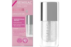 Semilac Gel Elixir för naglar och nagelband – med aloe, närande och fuktgivande, vegansk, 7 ml